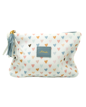 Zipper Pouch Pastel | Amada | Corazones