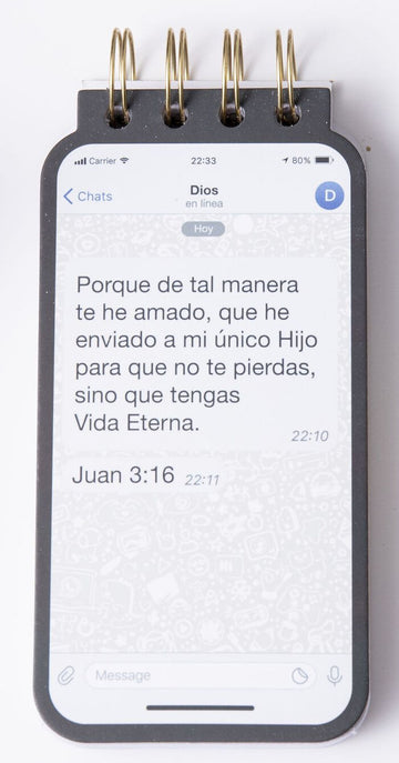 Libreta Troquelada Juan 3:16