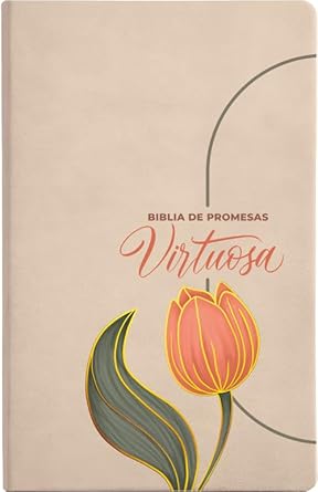 Biblia de Promesa RVR-1960, Virtuosa, Letra gigante, Piel especial, Crema (Spanish Edition) cover image