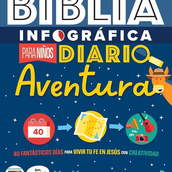 Bible Infographics para niños: Diario Aventura ( Bible Infographics for Kids Adventure Journal) (Spanish Edition) cover image
