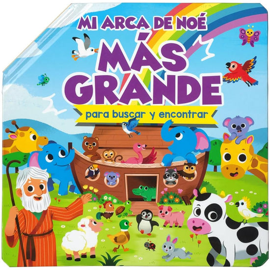 Mi arca de Noé más grande para buscar y encontrar (My Bigger Search and Find Bible: Noah's Ark) (Spanish Edition) cover image