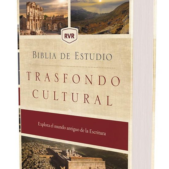 RVR, Biblia de estudio trasfondo cultural, Tapa dura, Interior a color, Comfort Print: Explora el mundo antiguo de la Escritura (Spanish Edition) cover image