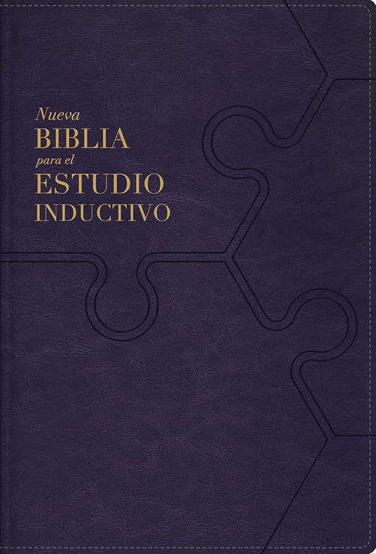 Nbla, Nueva Biblia Para El Estudio Inductivo, Leathersoft, Interior a DOS Colores, Morado, Comfort Print cover image