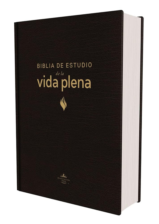 RVR60, Biblia de estudio de la vida plena, Edición clásica, Tapa dura, Palabras de Jesús en rojo, Comfort Print (Spanish Edition) cover image
