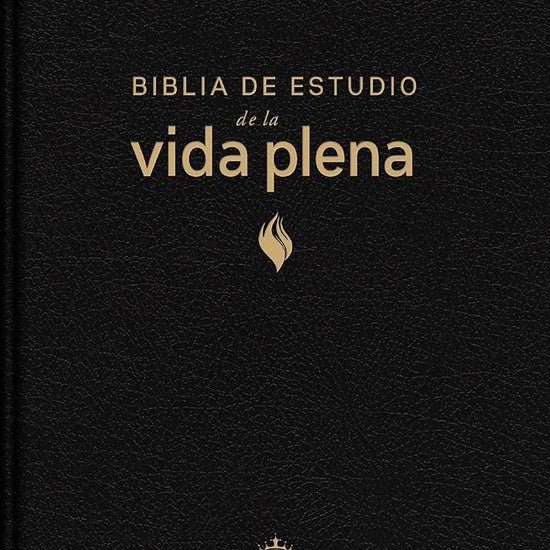RVR60, Biblia de estudio de la vida plena, Edición clásica, Piel fabricada, Negro, Palabras de Jesús en rojo, Comfort Print (Spanish Edition) cover image