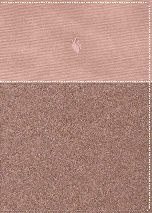 RVR60, Biblia de estudio de la vida plena, Edición clásica, Leathersoft dos tonos Oro rosa, Palabras de Jesús en rojo, Comfort Print (Spanish Edition) cover image