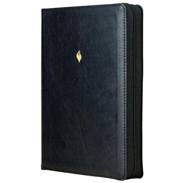 RVR60, Biblia de estudio de la vida plena, Edición clásica, Leathersoft, Negro, Palabras de Jesús en rojo, Comfort Print, con Índice y Cierre (Spanish Edition) cover image