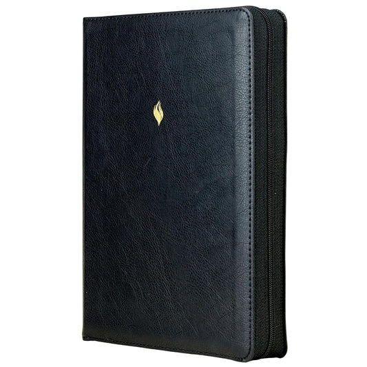 RVR60, Biblia de estudio de la vida plena, Edición clásica, Leathersoft, Negro, Palabras de Jesús en rojo, Comfort Print, con Índice y Cierre (Spanish Edition) cover image