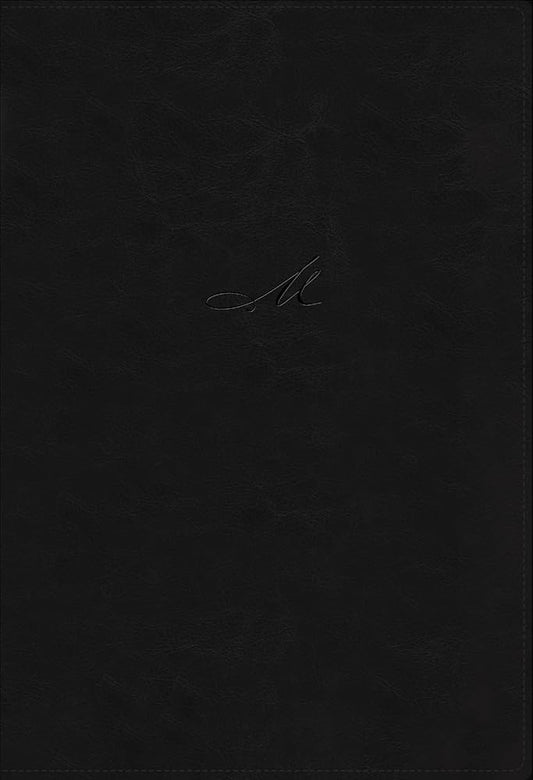 NBLA, Biblia de Estudio MacArthur, Leathersoft, Negro, Interior a dos colores, Comfort Print (Spanish Edition) cover image