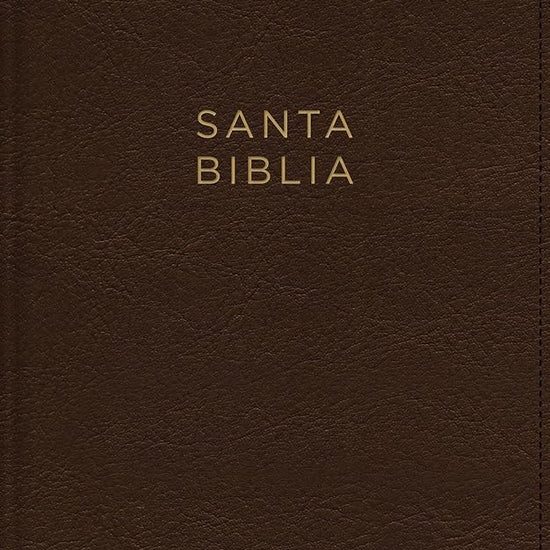 NBLA, Santa Biblia, Ultrafina, Letra grande, Tamaño manual, Leathersoft, Café, Palabras de Jesús en rojo (Spanish Edition) cover image