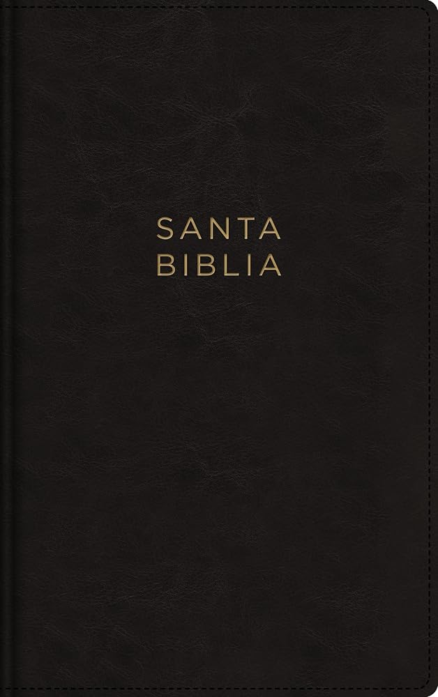 NBLA, Santa Biblia, Ultrafina, Letra grande, Tamaño manual, Leathersoft, Negro, Palabras de Jesús en rojo, con cierre (Spanish Edition) cover image