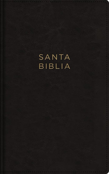 NBLA, Santa Biblia, Ultrafina, Letra grande, Tamaño manual, Leathersoft, Negro, Palabras de Jesús en rojo, con cierre (Spanish Edition) cover image