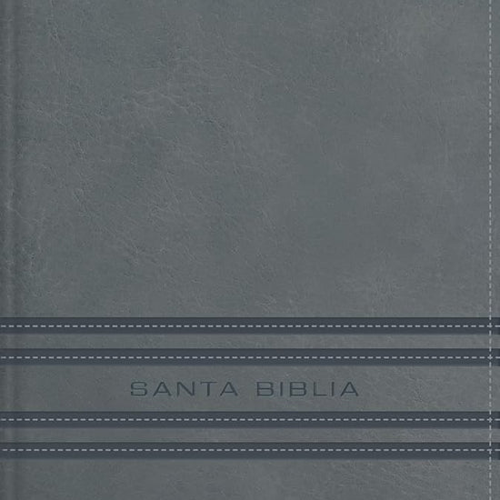 NBLA, Santa Biblia, Edición versificada, Tamaño bolsillo, Leathersoft, Gris, Palabras de Jesús en rojo, Comfort Print (Spanish Edition) cover image