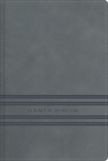 NBLA, Santa Biblia, Edición versificada, Tamaño bolsillo, Leathersoft, Gris, Palabras de Jesús en rojo, Comfort Print (Spanish Edition) cover image