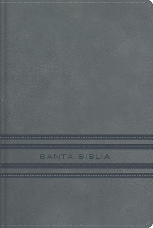 NBLA, Santa Biblia, Edición versificada, Tamaño bolsillo, Leathersoft, Gris, Palabras de Jesús en rojo, Comfort Print (Spanish Edition) cover image