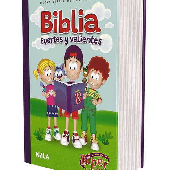 Biblia Biper y sus amigos, Fuertes y valientes (NBLA), Tapa dura, Palabras de Jesús en rojo, Comfort Print cover image