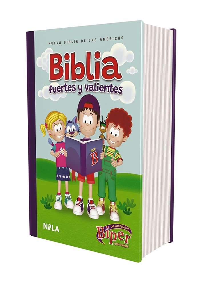 Biblia Biper y sus amigos, Fuertes y valientes (NBLA), Tapa dura, Palabras de Jesús en rojo, Comfort Print cover image