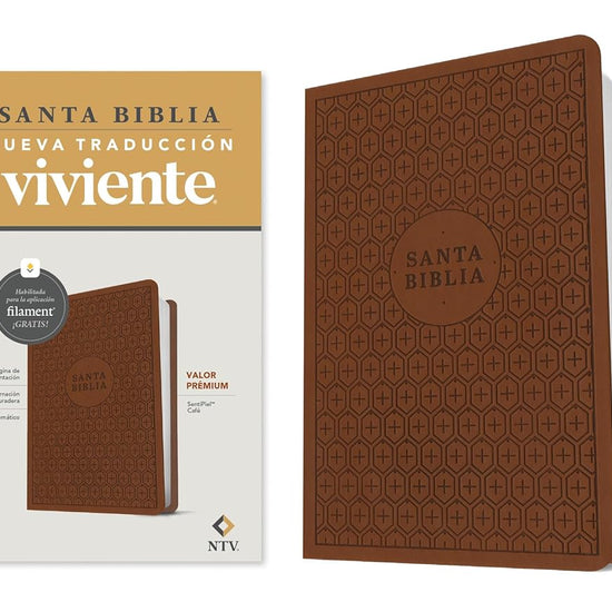 Biblia valor prémium NTV con Filament (SentiPiel, Café) (Spanish Edition) cover image