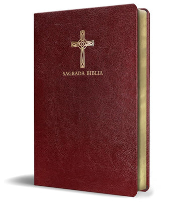 Biblia Católica en español. Símil piel vinotinto, tamaño compacto / Catholic Bible. Spanish-Language, Leathersoft, Wine, Compact (Spanish Edition) cover image