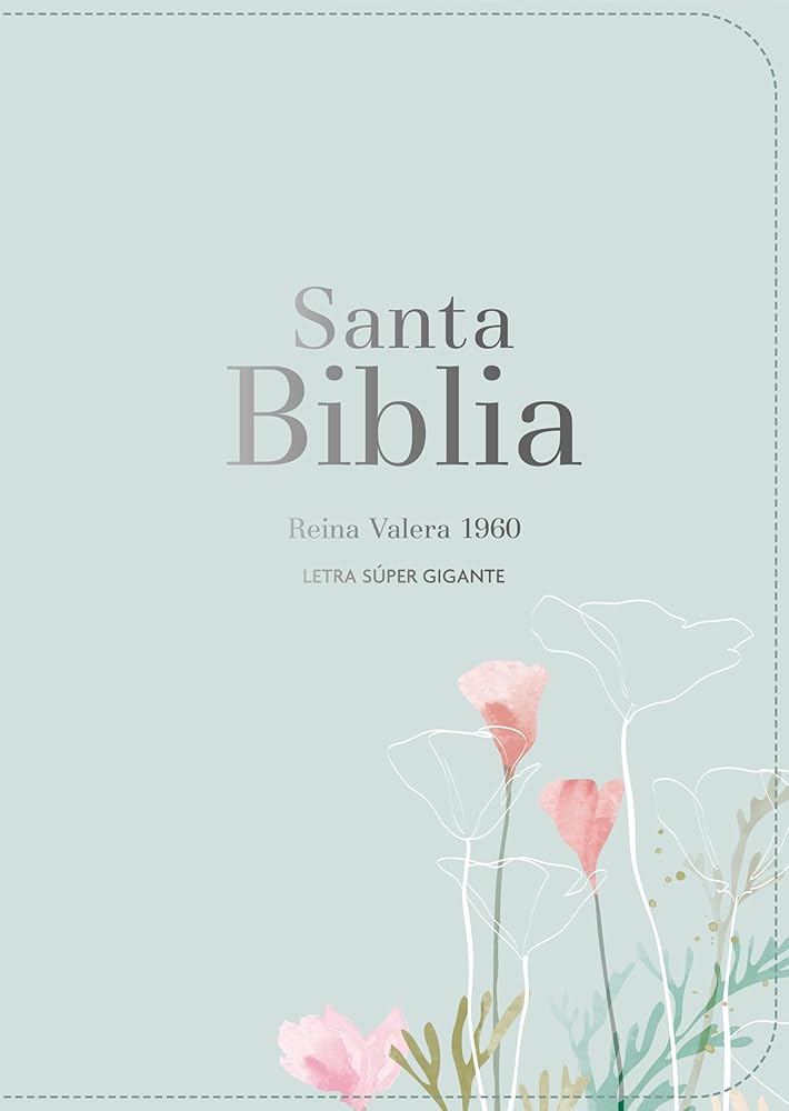 Santa Biblia / Holy Bible: Reina Valera 1960 Símil pel menta fresca, Palabras de Jesus en rojo, Mapas a todo color, notas a pie de pagina, super ... Red, Color Maps, Footnotes, Super Giant Print cover image