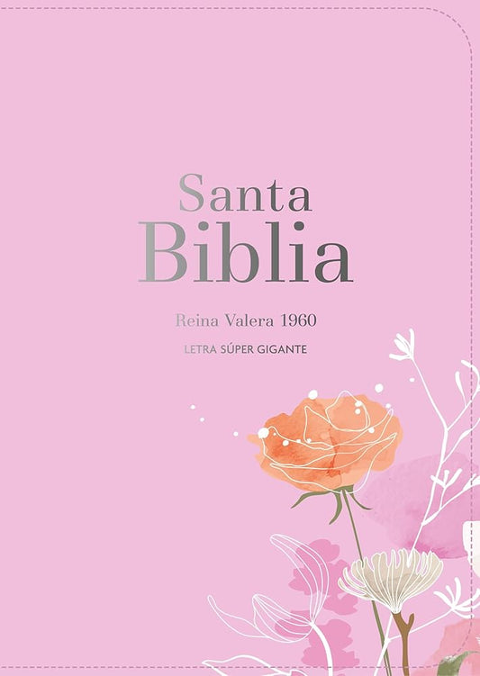 Santa Biblia: Reina-valera 1960 Letra Súper Gigante Símil Piel Rosa / Reina-valera 1960 Super Giant Print Leatherlike Pink cover image