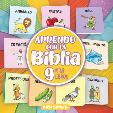 Aprendo con la Biblia: 9 mini libros (Spanish Edition) cover image