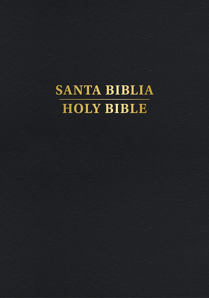 RVR 1960/KJV Biblia bilingüe tamaño personal, negro tapa dura (2024 ed.) / RVR 1960/KJV Bilingual Personal Size Bible, Black Hardcover (2024 ed.) (Spanish and English Edition) cover image