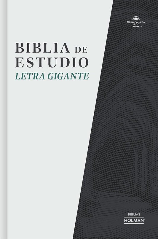 RVR 1960 Biblia de estudio letra gigante, tapa dura (RVR 1960 Giant print study bible, hardcover) (Spanish Edition) cover image