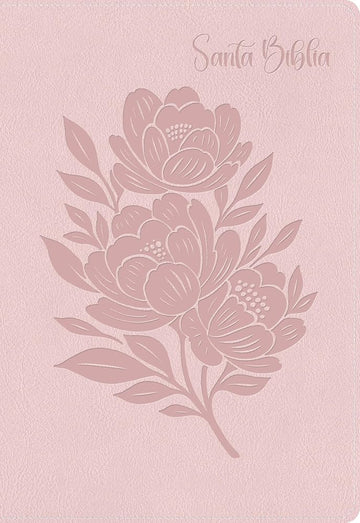 RVR 1960 Biblia para regalos y premios, rosa pétalo, símil piel (RVR 1960 Gift and award holy bible, petal rose, LeatherTouch) (Spanish Edition) cover image