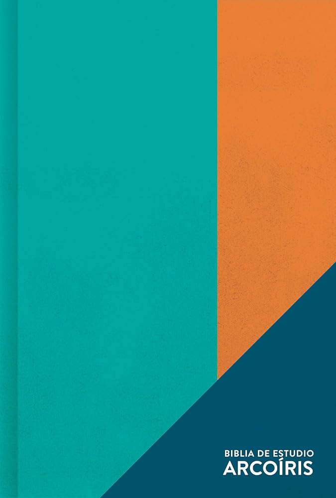 RVR 1960 Biblia de Estudio Arcoíris, verde multicolor, tapa dura (RVR 1960 Rainbow study bible, green multicolor hardcover) (Spanish Edition) cover image