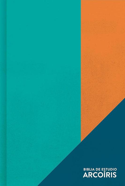 RVR 1960 Biblia de Estudio Arcoíris, verde multicolor, tapa dura (RVR 1960 Rainbow study bible, green multicolor hardcover) (Spanish Edition) cover image