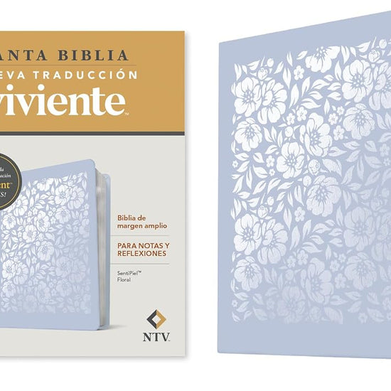 Biblia de margen amplio NTV con Filament (SentiPiel, Floral, Letra Roja) (Spanish Edition) cover image