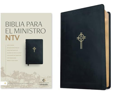 Biblia para el ministro NTV, letra grande con Filament (SentiPiel, Negro, Letra Roja) (Spanish Edition) cover image