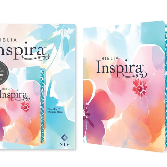 Biblia Inspira NTV con Filament (SentiPiel, Paraíso floral) (Spanish Edition) cover image