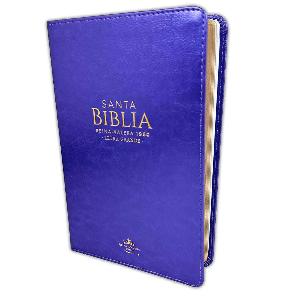 Biblia RVR60 clasica Lila Letra Grande