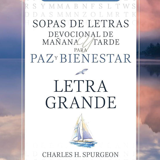 Sopas de letras Devocional de Mañana y Tarde para Paz y Bienestar: Letra grande (Buscadores de la Palabra) (Spanish Edition) cover image