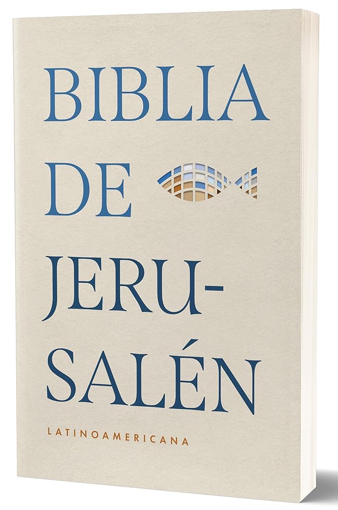 Biblia Católica Biblia de Jerusalén Latinoamericana edición económica rústica marrón arena / Spanish Jerusalem Bible, Latin American Edition, Economy (Spanish Edition) cover image