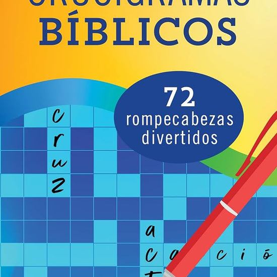 Crucigramas Bíblicos: 72 Rompecabezas Divertidos (Spanish Edition) cover image