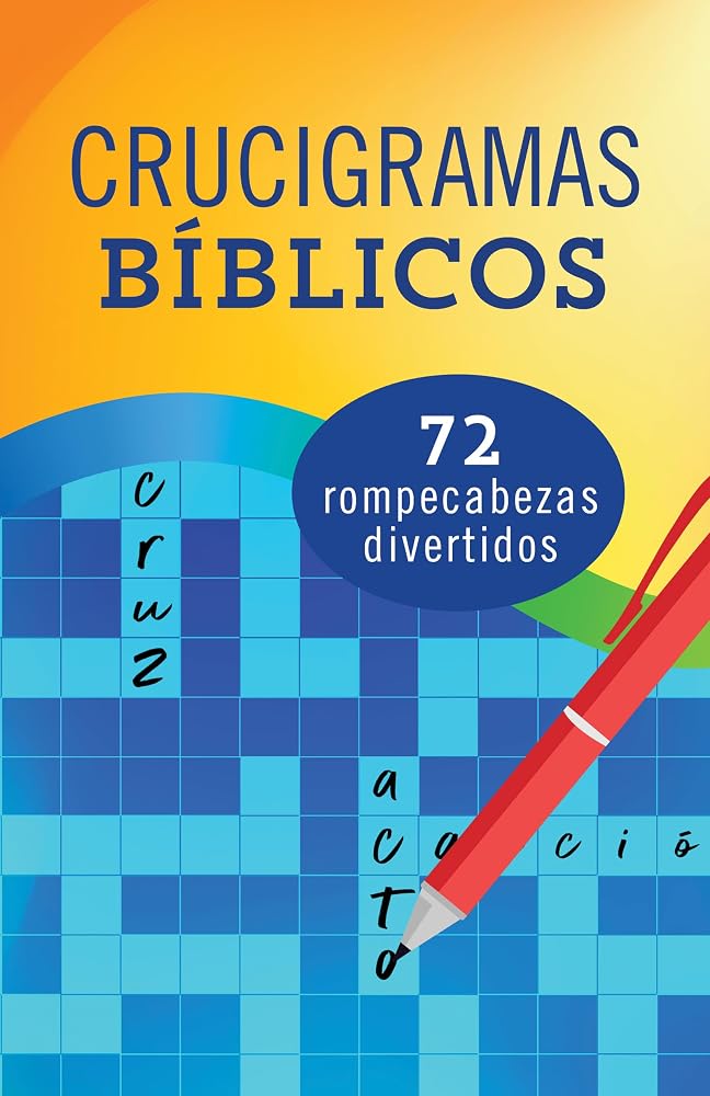 Crucigramas Bíblicos: 72 Rompecabezas Divertidos (Spanish Edition) cover image