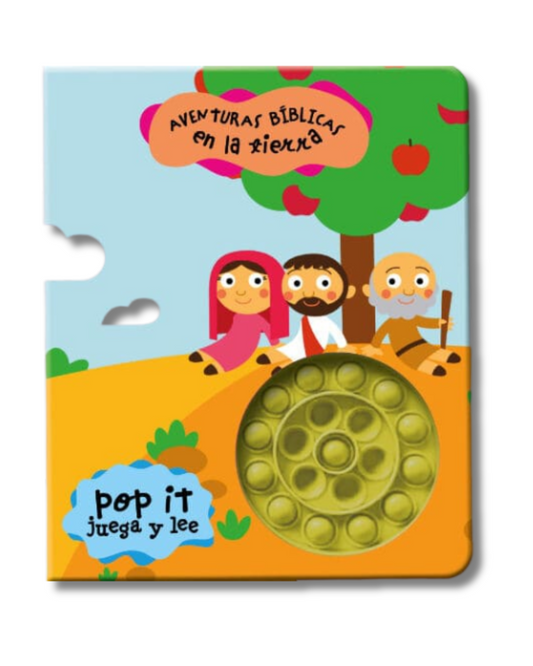 Aventuras bíblicas en la tierra | Libro POP IT: Colección Lee y Juega