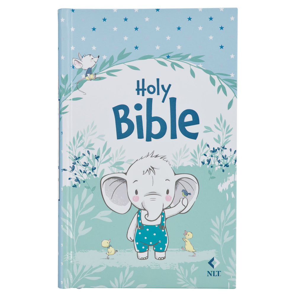 Blue Hardcover NLT Keepsake Bible for Boys(Recuerdo de la Biblia para niños)