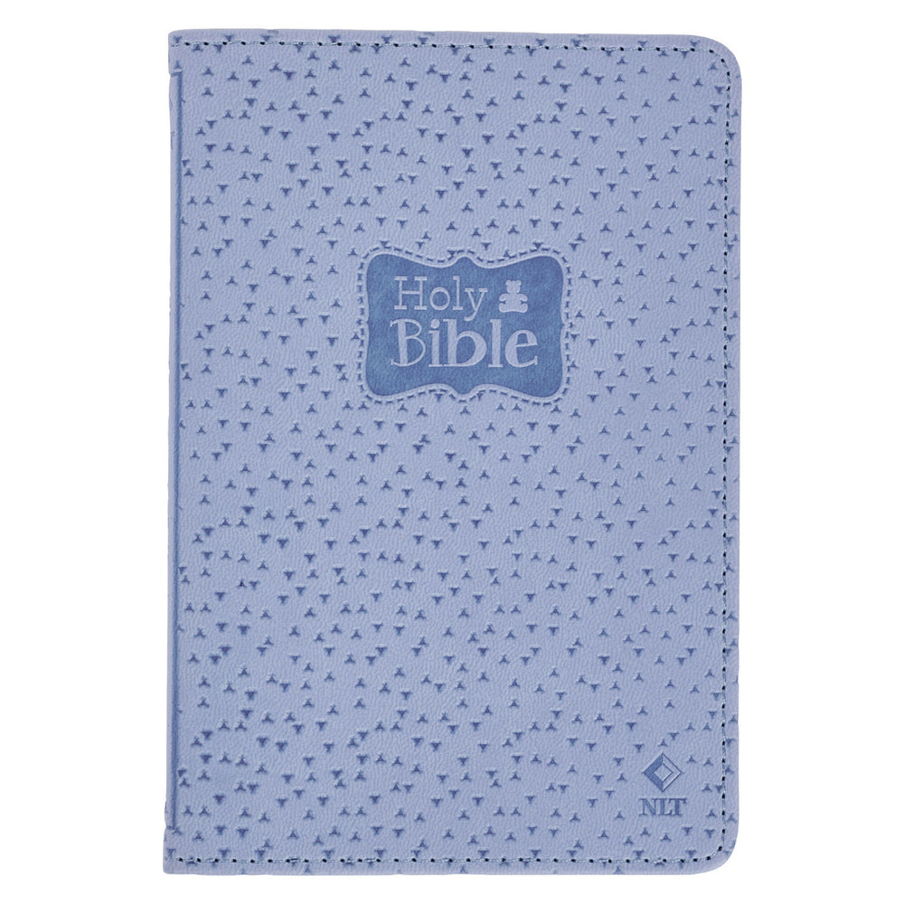 Blue Faux Leather NLT New Testament Keepsake Bible for Boys( Nuevo testamento niños)