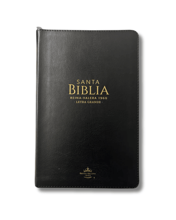 Biblia Clásica RVR1960 | Letra Grande (12 puntos), imitación piel, color negro