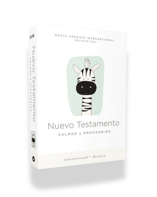 Biblia Nuevo Testamento de Bolsillo (NVI) | Con Salmos y Proverbios, Leathersoft, color Blanco para Bebés