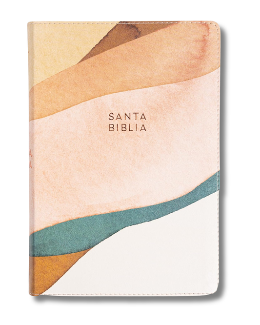 Biblia RVR1960 | Acuarela, Letra Grande, Símil Piel