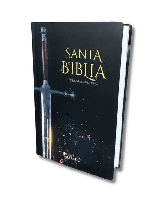 Biblia RVR1960 | Letra Grande (12.5 puntos), Tamaño Manual, Tapa Flex, Espada