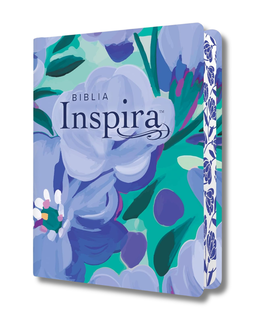 Biblia Inspira | Ilustrada NTV, Letra Grande - Ramo Azul + Filament