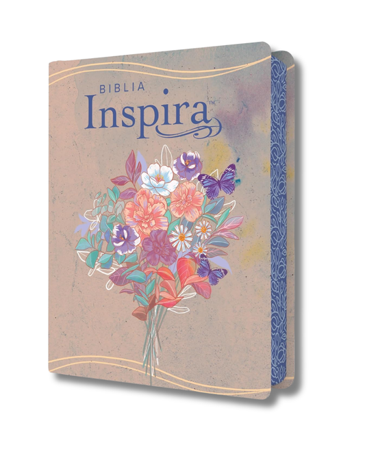 Biblia Inspira | Ilustrada NTV, SentiPiel - Acuarela Rosa + Filament