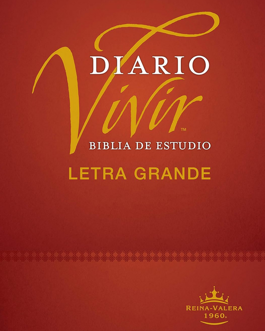 Biblia de Estudio Diario vivir RVR1960 | Letra grande, Tapa Dura, Índice