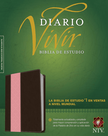 Biblia de Estudio del Diario Vivir (NTV) | Doble tono Rosa/Marrón, imitación piel